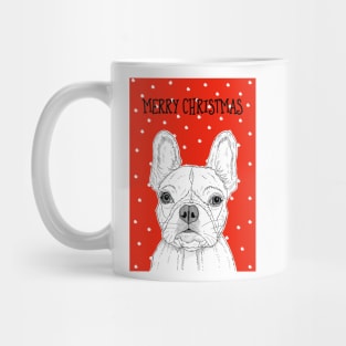 French Bulldog Christmas Greeting Mug